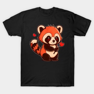 Valentine Red Panda T-Shirt